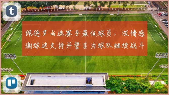 佩德罗当选赛季最佳球员，深情感谢球迷支持并誓言为球队继续战斗